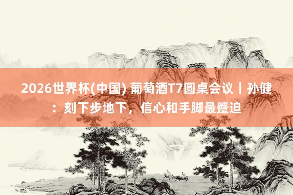 2026世界杯(中国) 葡萄酒T7圆桌会议丨孙健：刻下步地下，信心和手脚最蹙迫
