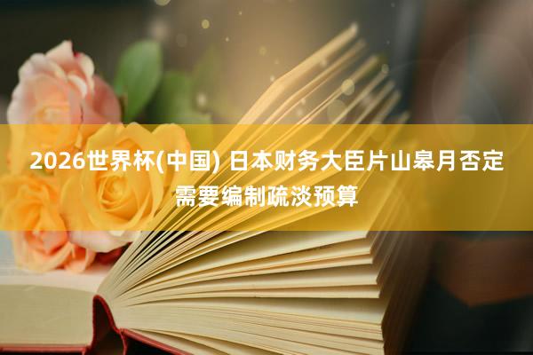 2026世界杯(中国) 日本财务大臣片山皋月否定需要编制疏淡预算