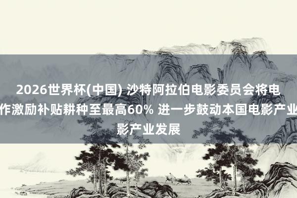 2026世界杯(中国) 沙特阿拉伯电影委员会将电影制作激励补贴耕种至最高60% 进一步鼓动本国电影产业发展
