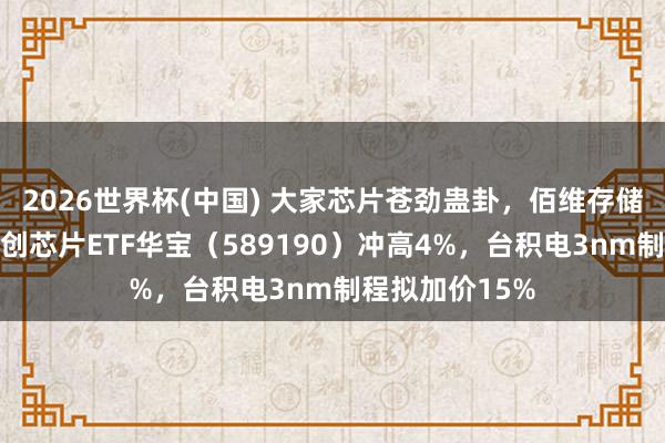 2026世界杯(中国) 大家芯片苍劲蛊卦,佰维存储历史新高!科创芯片ETF华宝(589190)冲高4%,台积电3nm制程拟加价15%
