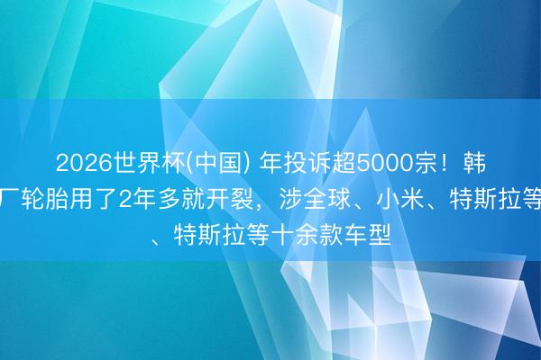 2026世界杯(中国) 年投诉超5000宗！韩泰、锦湖原厂轮胎用了2年多就开裂，涉全球、小米、特斯拉等十余款车型