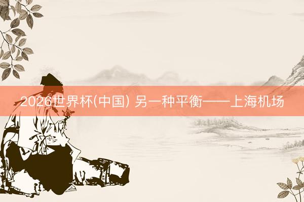 2026世界杯(中国) 另一种平衡——上海机场
